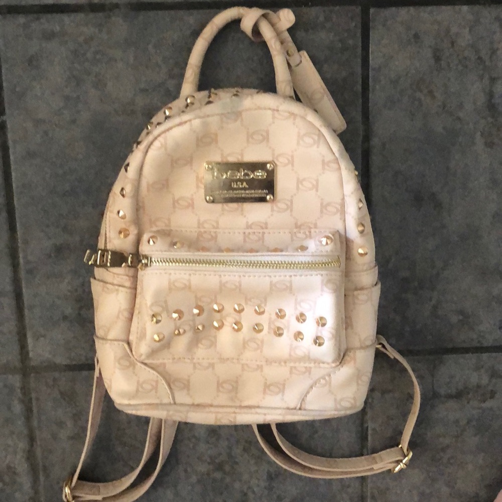 Bebe Light Pink Mini Backpack